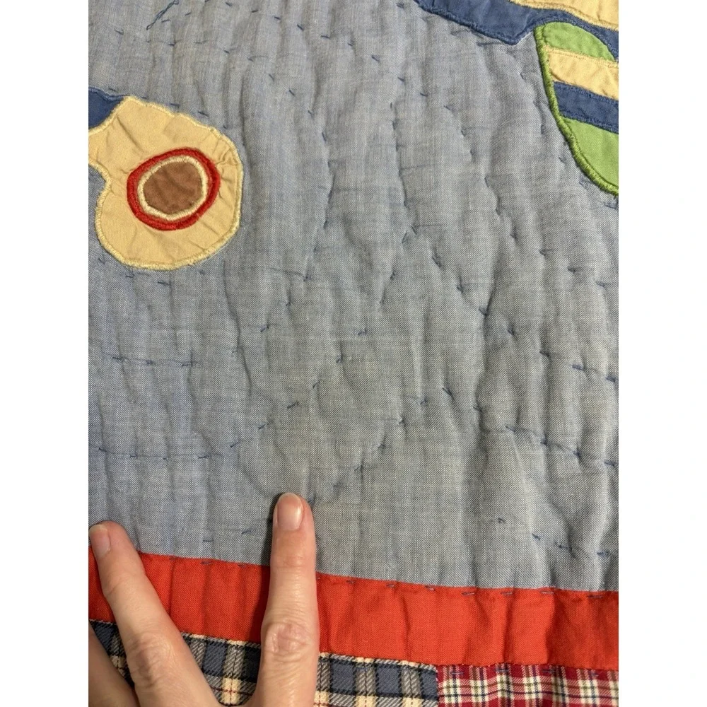 Vintage The Company Kids Store Airplanes Quilt Full/ Queen Blue Kids 100% Cotton